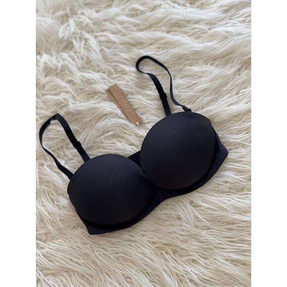 Skims Ultimate Push Up Strapless Bra Onyx Size 30D - Picture 2 of 6